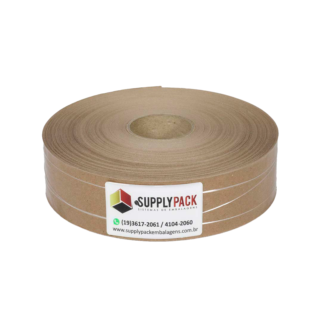 Fita Gomada com Reforco 50mm Rolo c/ aprox. 1,25 kg