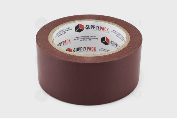 Fita Adesiva de Demarcação de Solo 48mm X 30m - Marrom
