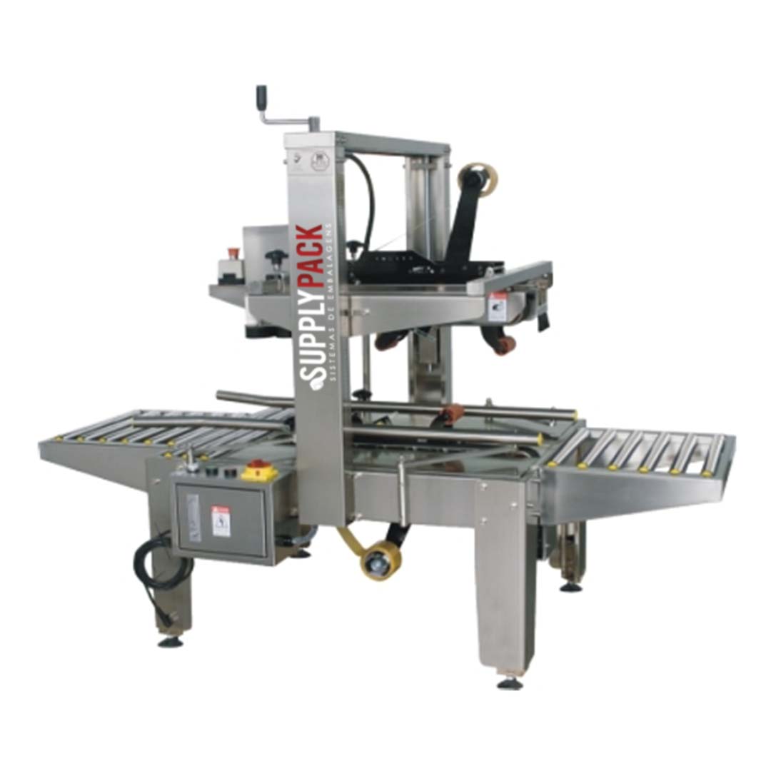 Seladora De Caixas Com Fita Gomada Semiautomática Sps-5848sa Inox